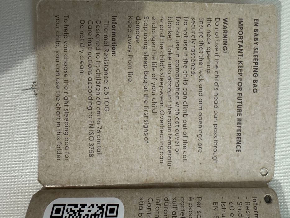 Бебешки спален чувал little dutch