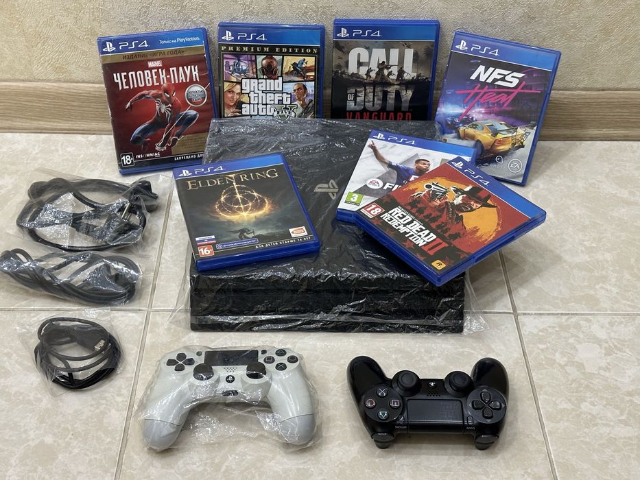 Новый PlayStation 4 Pro 1TB 4K HDR DualShock 7 дисков Sony Ps Пc Pc