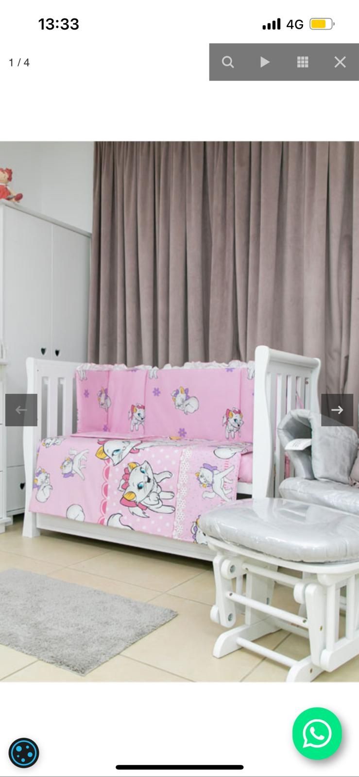 Lenjerie salteluta pătuț de bebeluși 360x45