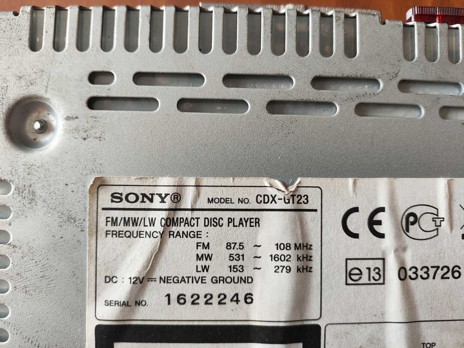 Радио за автомобил Sony CDX-GT23