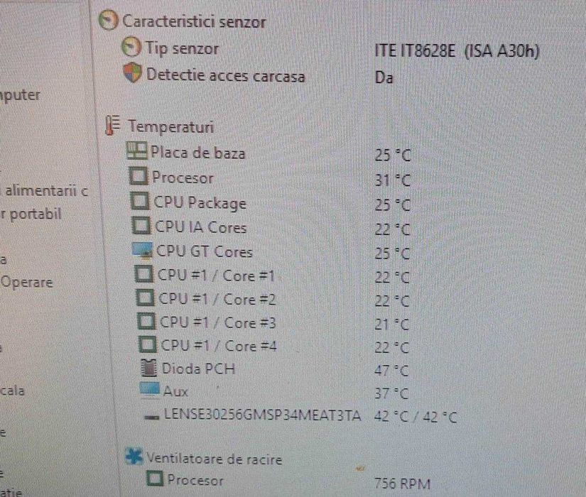 Unitate Lenovo i5 6400 - 8 GB RAM DDR4 - SSD 256 GB