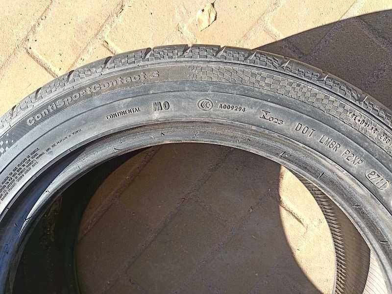 ОДНА шина 245/45 R17 - "Continental ContiSportContact 3", летняя.