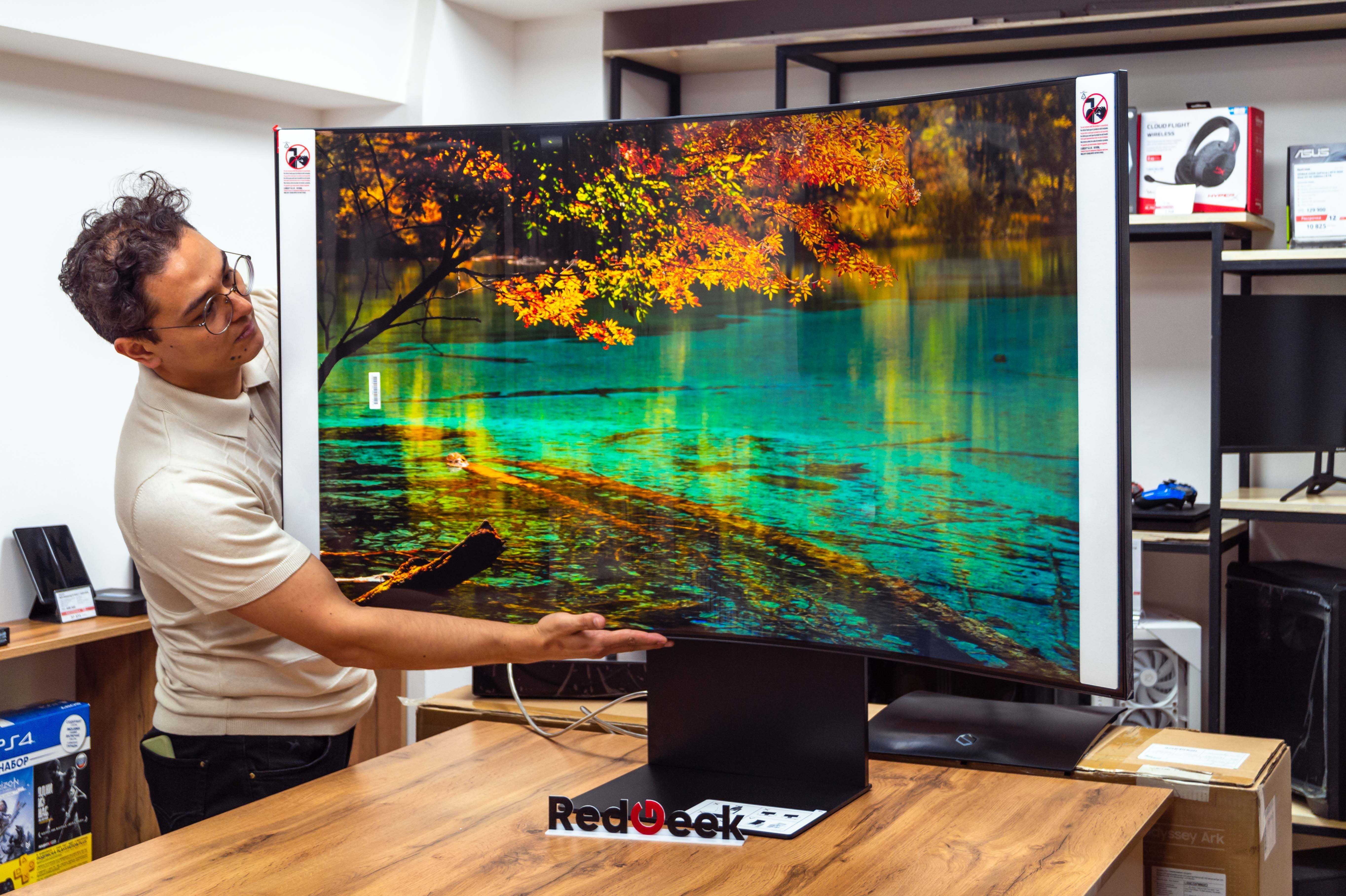 Новый  Монитор Samsung Odyssey Ark| 55 | OLED 4K | Изогнутый |Red Geek