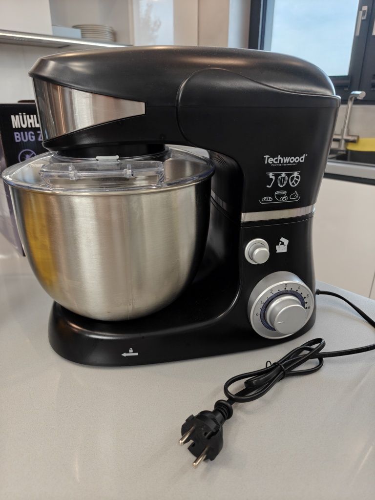 Миксер Royalty Line RL-PKM1600 BLACK, Максимум 1600W, Купа 4.5 л, Чере