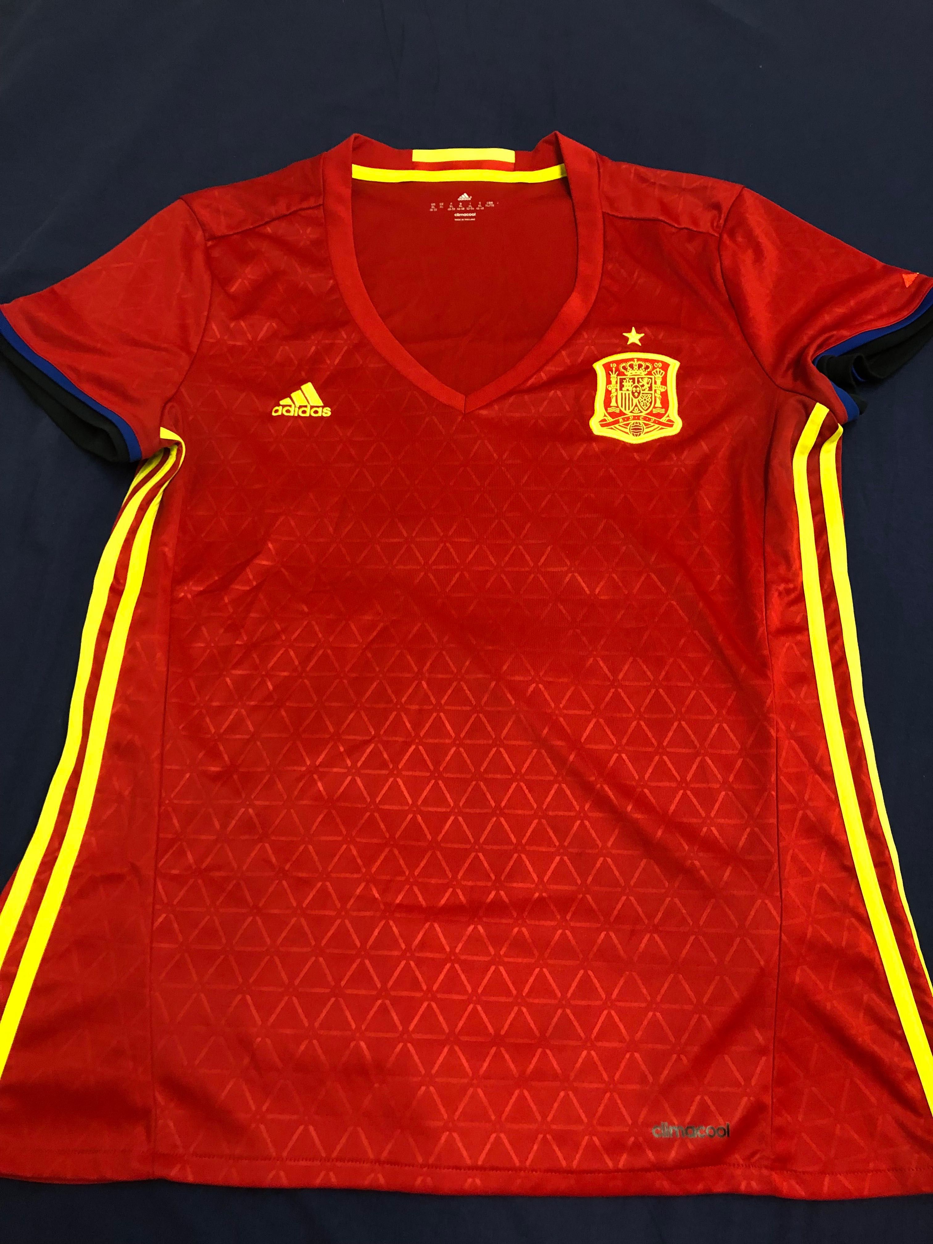 Tricouri fotbal Spania Adidas damă și bărbat