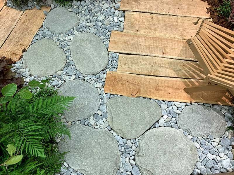 Amenajarea gradina/pasi japonezi / pasi gradina antichizati ardezie XL