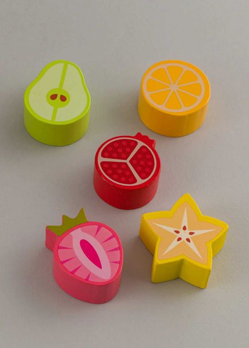 Дървено игрално кубче Монтесори