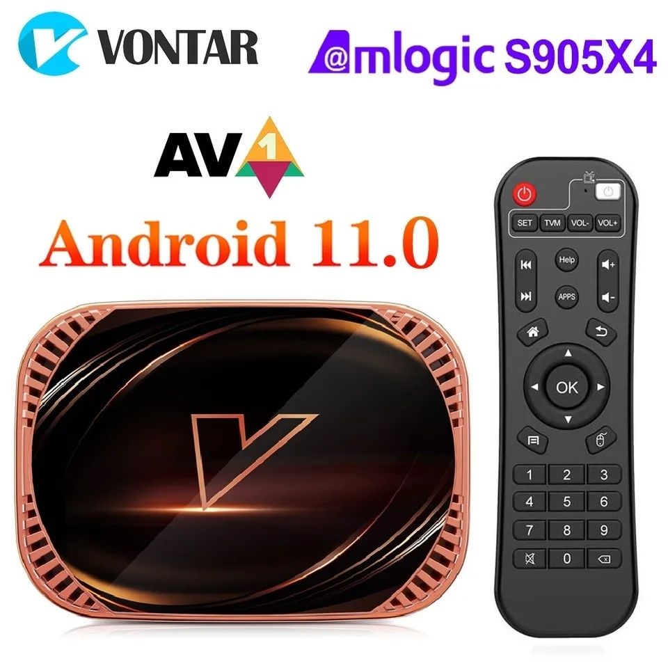 Smart IpTv Box Vontar X4 8K 4G/32G Android 11 Configurat