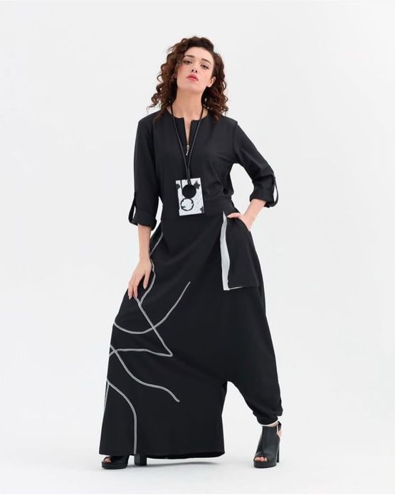 Стильное платье-комбинезон