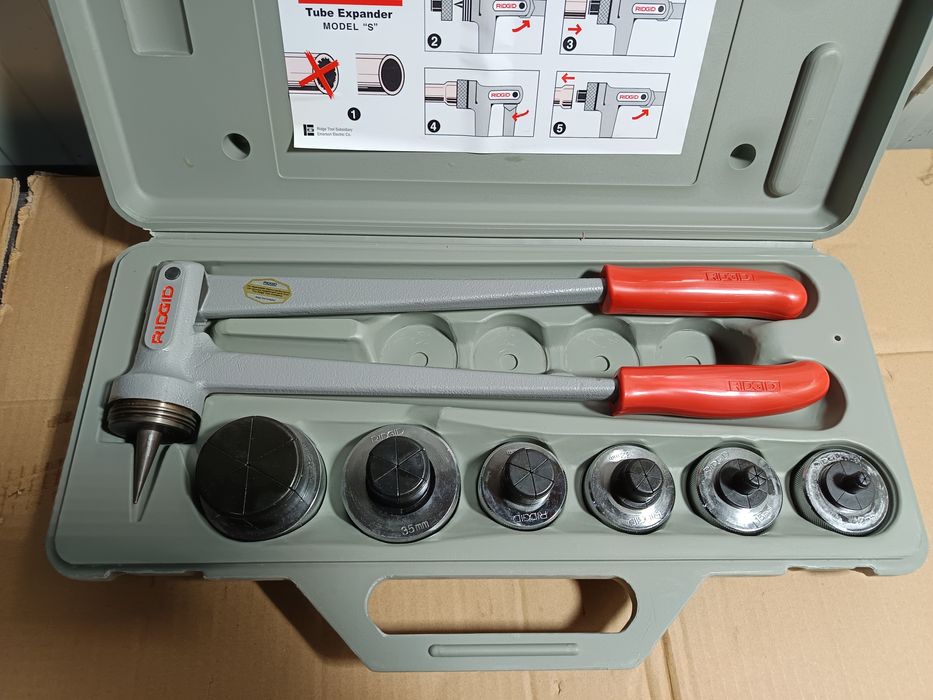 Ridgid Set de expansoare pentru tuburi Ridgid Model S expandat