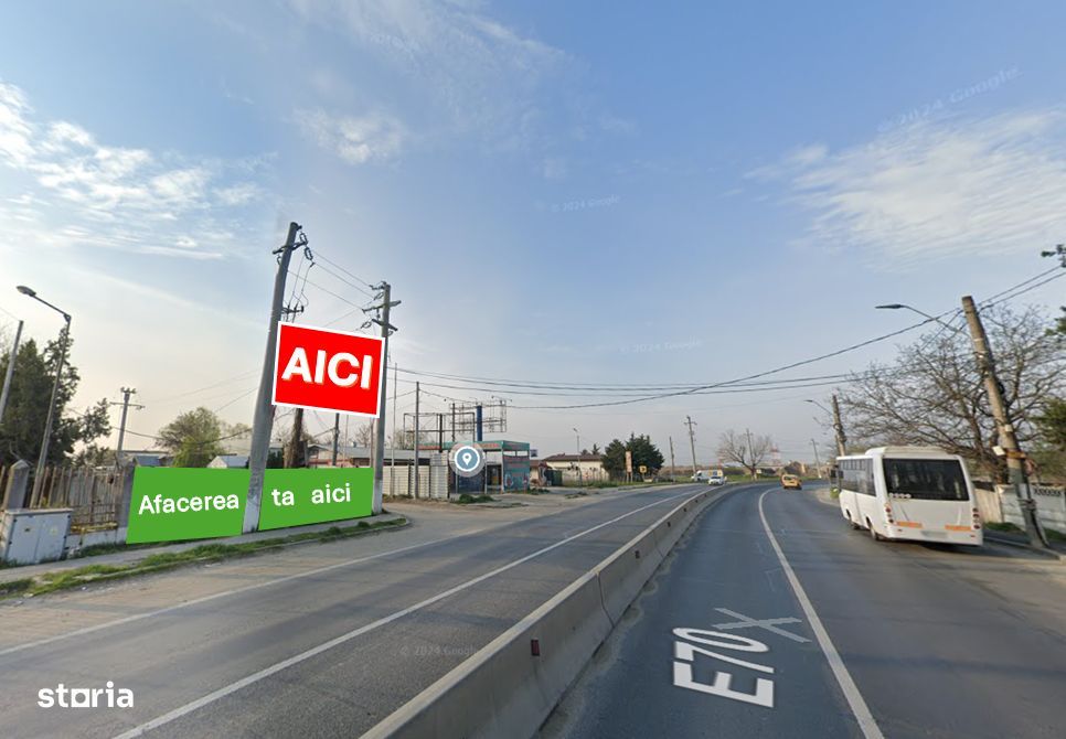 Teren de inchiriat 600 - 1000 mp, Bragadiru, sos Alexandriei, Ilfov