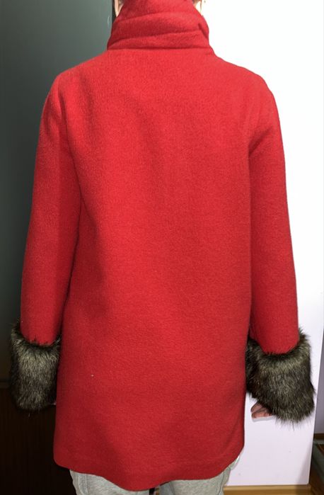 Palton rosu femei marimea 36