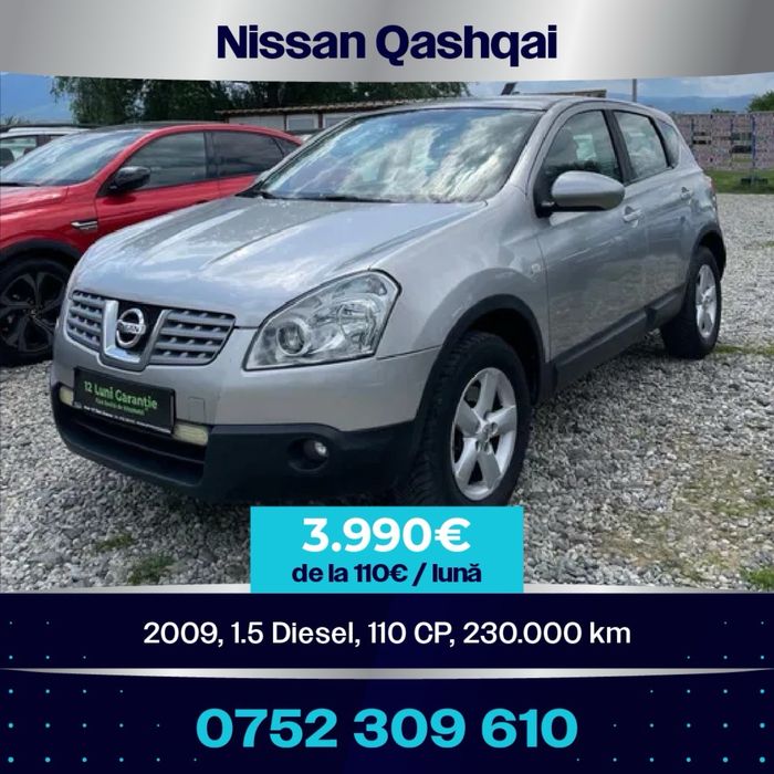 Nissan qashqai 1.5dci 2009 Garantie Rate