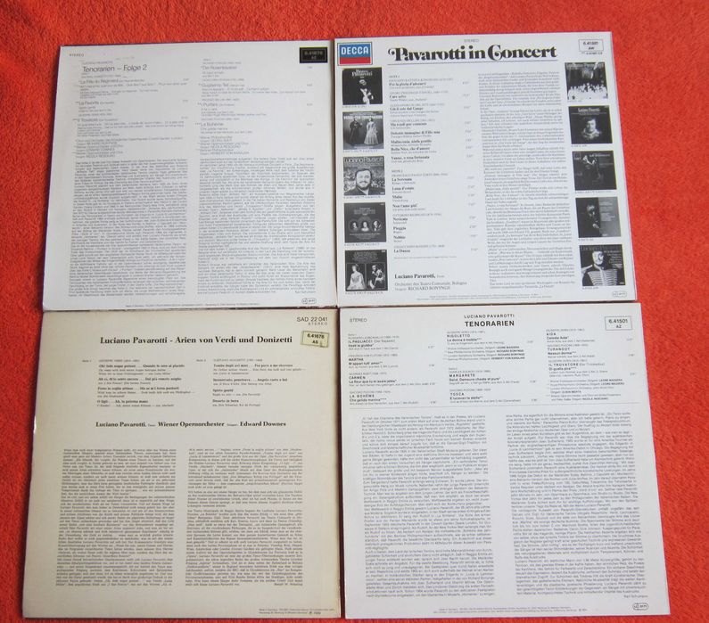 vinil rar Luciano Pavarotti Concert,Tenorarien 1969-1974 Germany