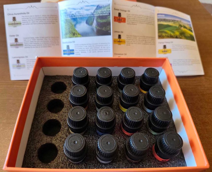 Етерични масла 100% чисти BEAU-PRO ORGANIC Essential Oil 5ml - 16 броя