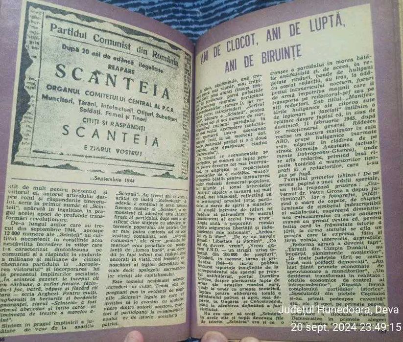 Almanah Scânteia, 2 volume