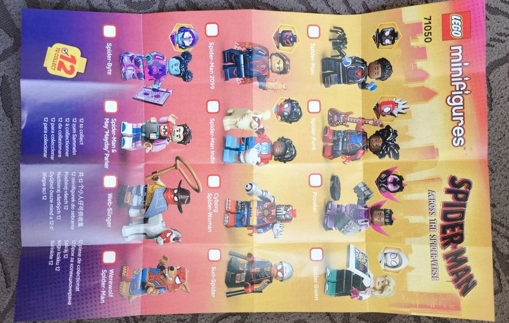Lego minifigures 71050 Spider Man - пълната серия