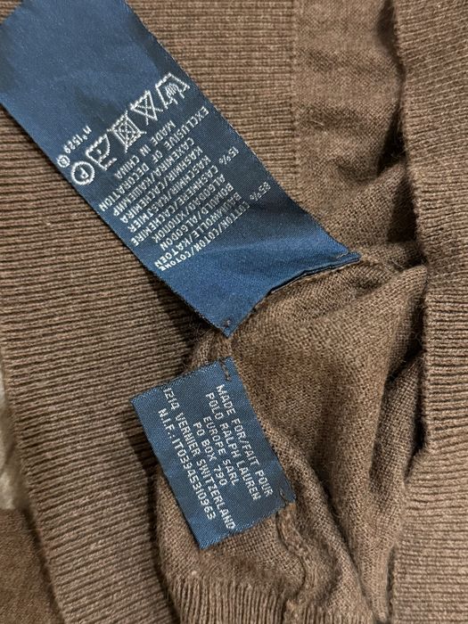 Ralph Lauren пуловер XL – кашмир и памук, отлично състояние
