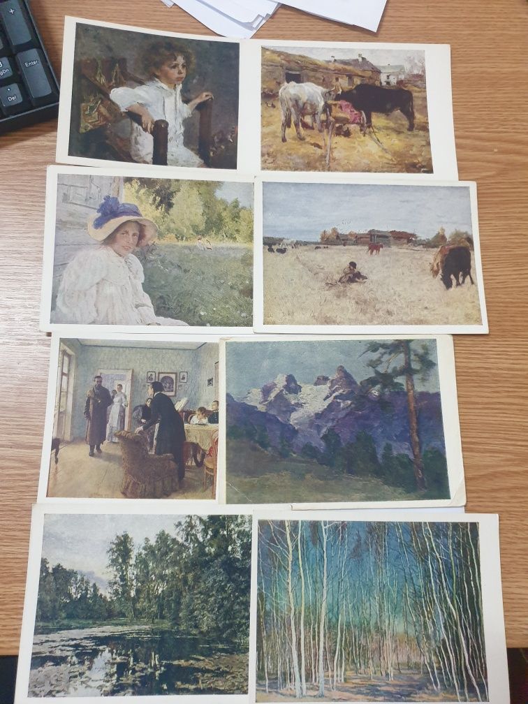 Seturi carti postale vederi picturi urss,1956,1975,1984,nefolosite,noi