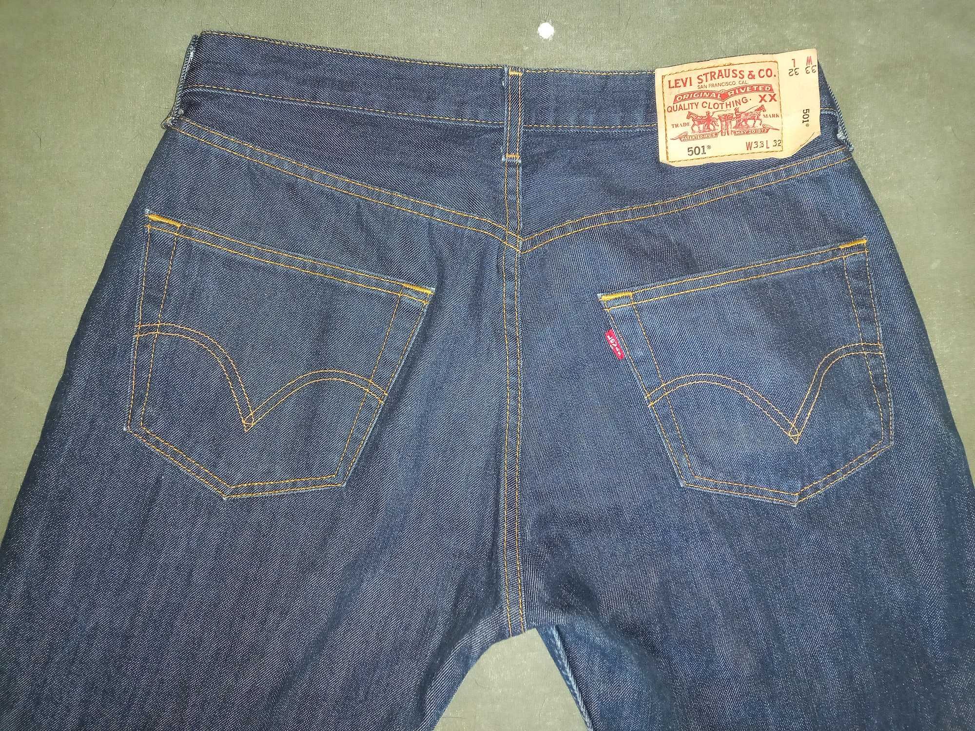 Мъжки Дънки Levi's 501 W33/L32 Чисто Нови без етикети