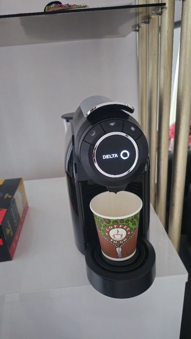 Aparat de cafea cu capsule, Delta Q, 1200W, 1.1L, Negru