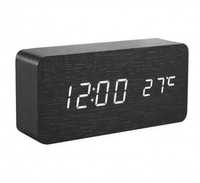Настолен LED часовник, винтидж, календар, термометър, -10°C до 50°C