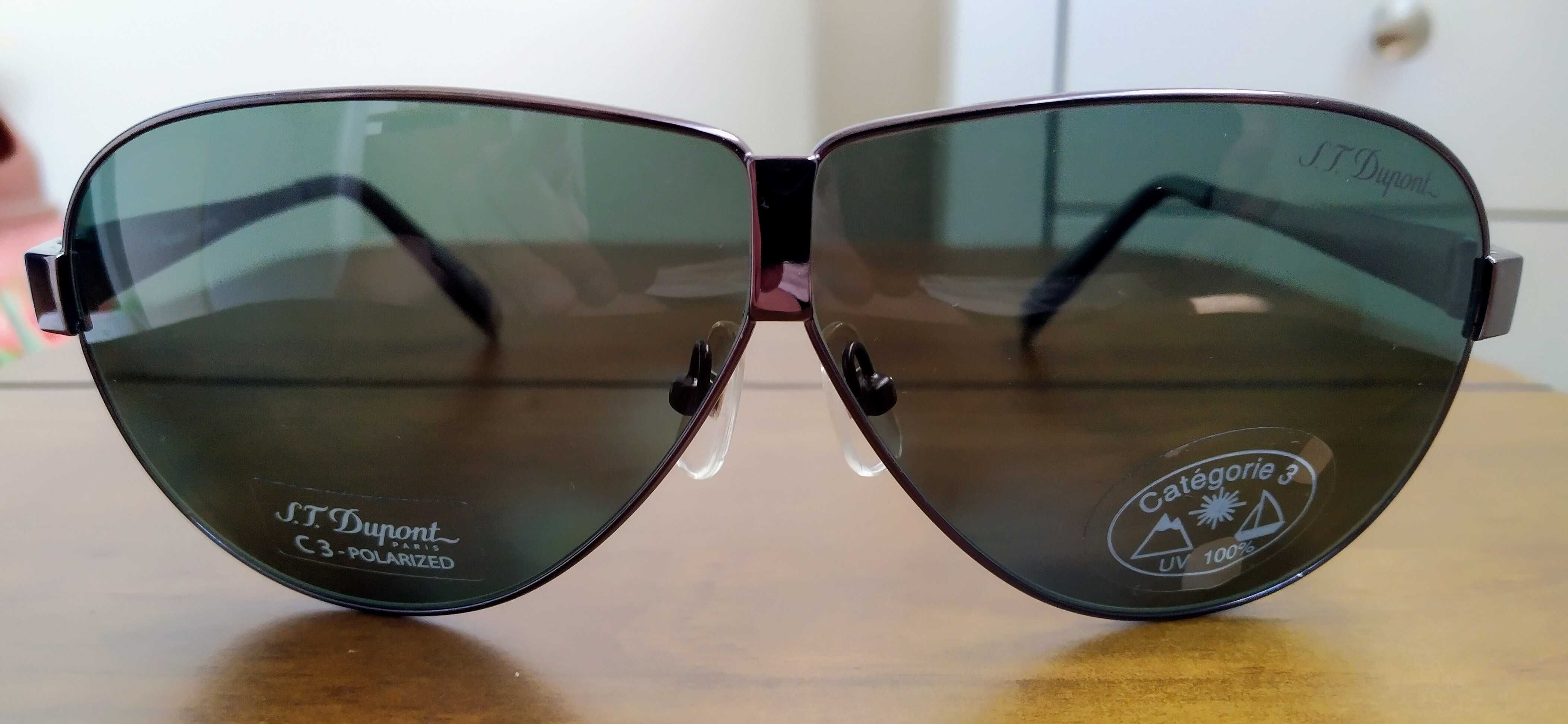 S.T.Dupont - Слънчеви очила-Поляризация, Кат. 3, 100% UV защита! НОВИ!