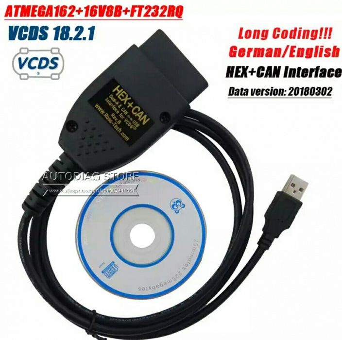 Interfata diagnoza vag com vcds 18.2 Atmega Update 18.9 gama Vag