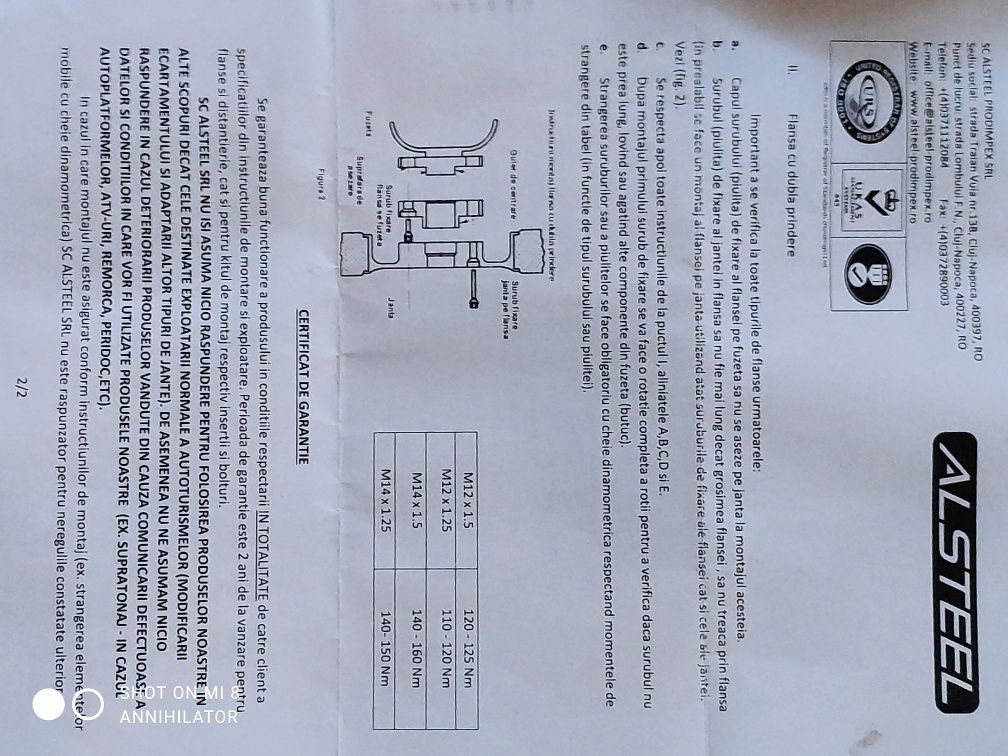 Flanse adaptoare 5x114.3 -> 5x110 (!Toyota Suzuki Lexus!)