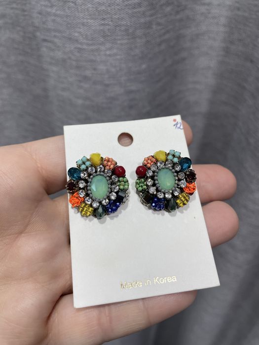 Сережки бижутерия Корея распродажа товара из фирменного магазина