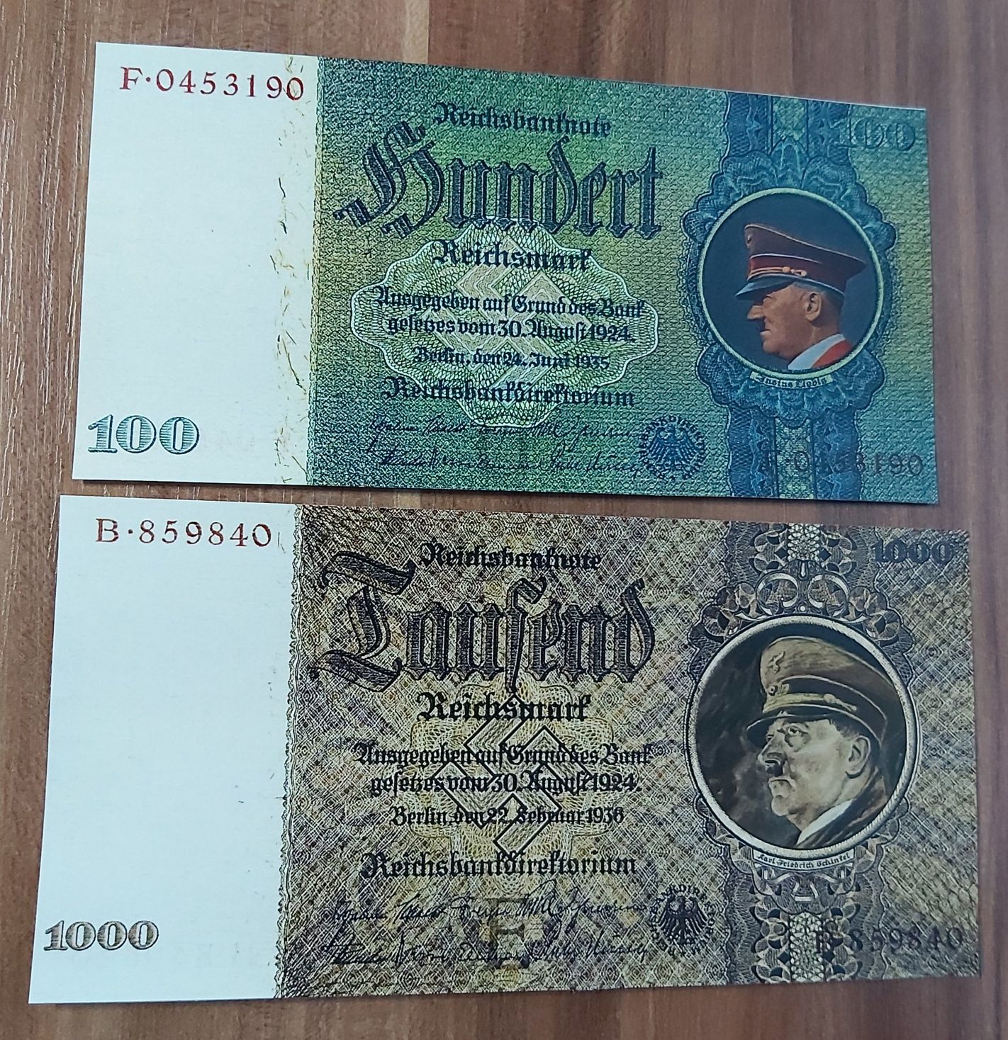 5 bancnote proiect fantezie ww2 Germania