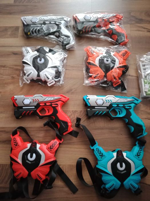 VATOS Infrared Laser Tag, set 4 pistoale Infrarosu, interactiv