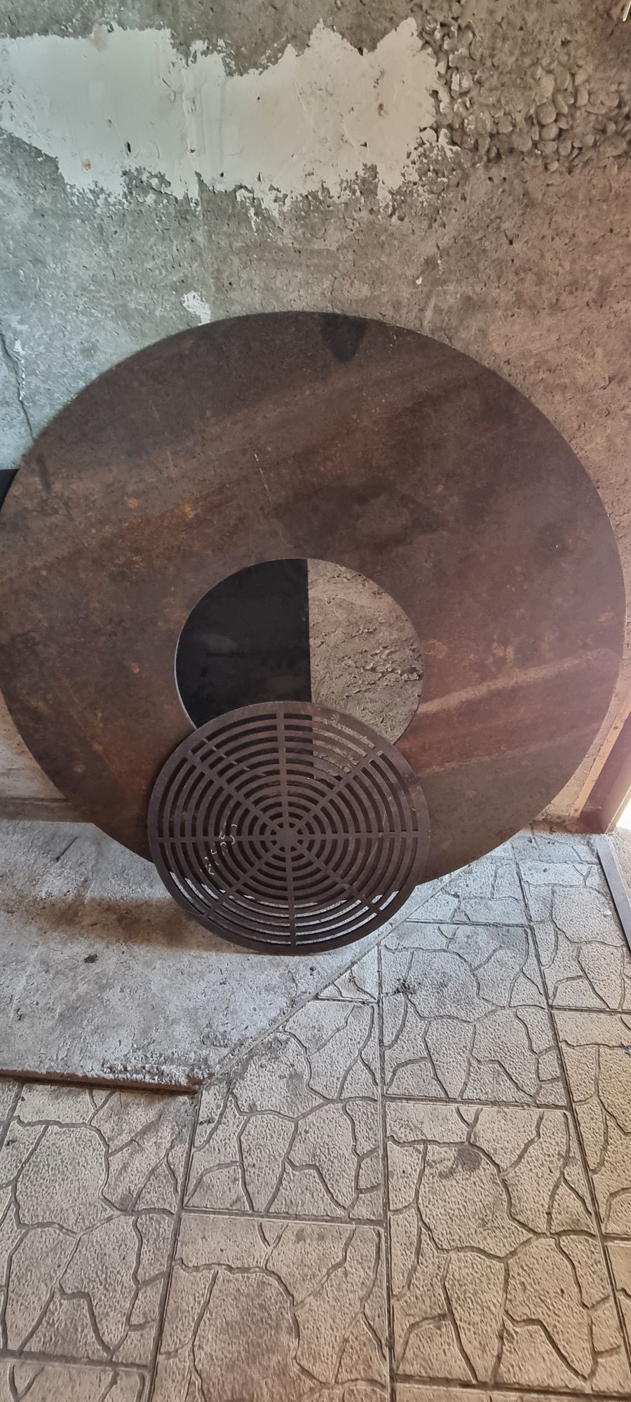 Gratar plita 8 mm 1m diametru