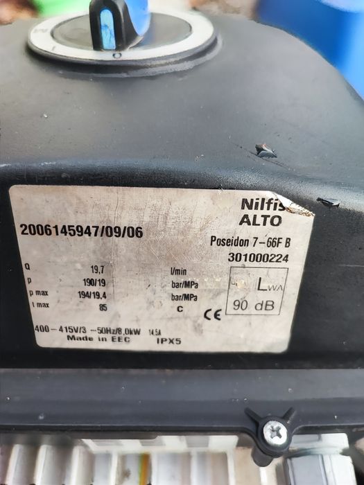 Aparat de spălat cu presiune trifazic Nilfisk Poseidon 7