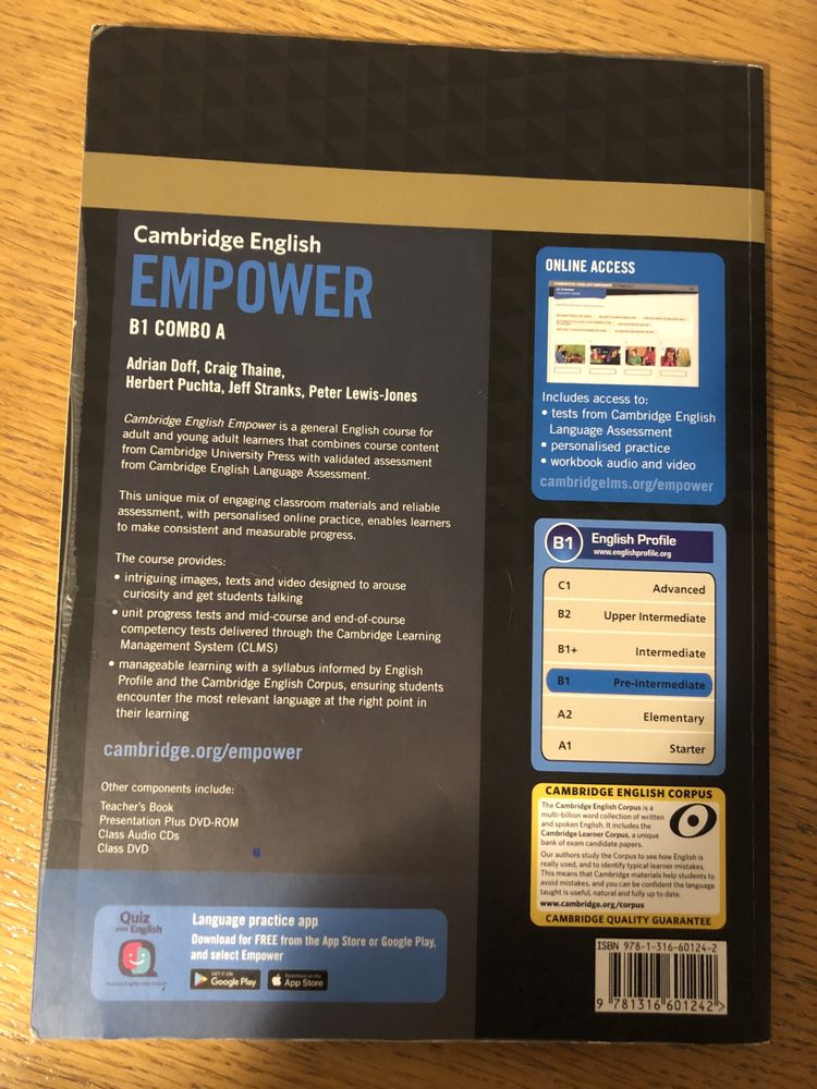 Учебник по английски Cambridge Empower B1
