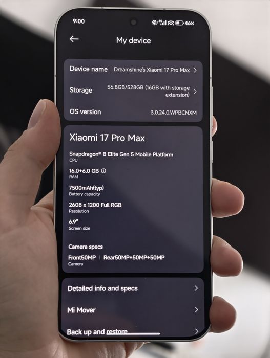 Xiaomi 17 Pro Max 512gb / 16gb RAM