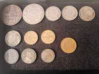 Лот 12+4 стари български монети 1888/1951 3 стотинки 2.5 стотинки