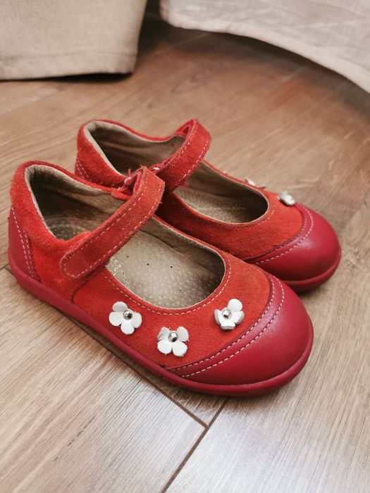 Pantofiori din piele naturala pt fetița, 26-27