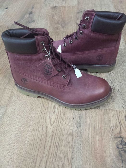 Bocanci dama TIMBERLAND originali piele waterproof grena vintage 41/42