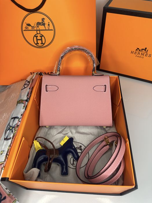 Geanta de lux HERMES Kelly mini 19  cm piele naturala 100% cadou c:43