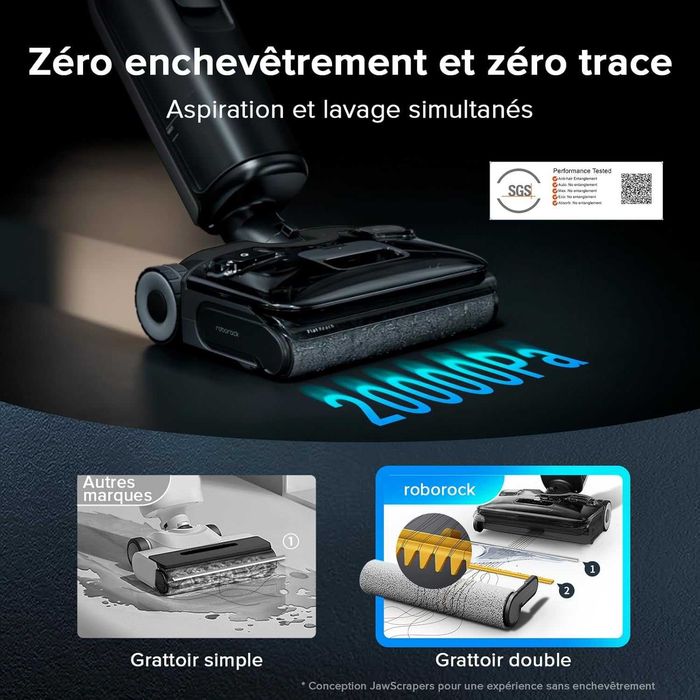 Вертикална прахосмукачка за сухо и мокро Roborock F25 ACE Combo