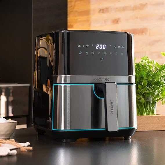 Cecotec 5,5L Air Fryer Cecofry Full InoxBlack 5500 Pro, 1700 W