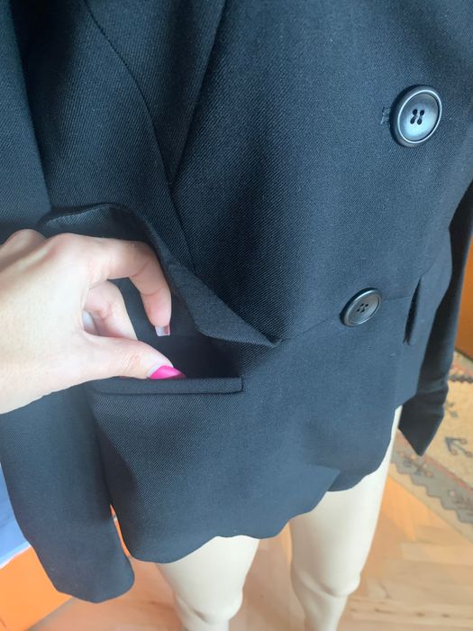 Черно сако Max Mara ( фина вълна),размер 42 IT