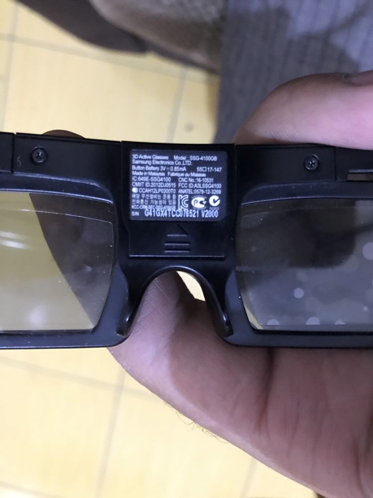 Продаётся 3 d очки samsung model ssg-4100 gb оргинал один шт.
