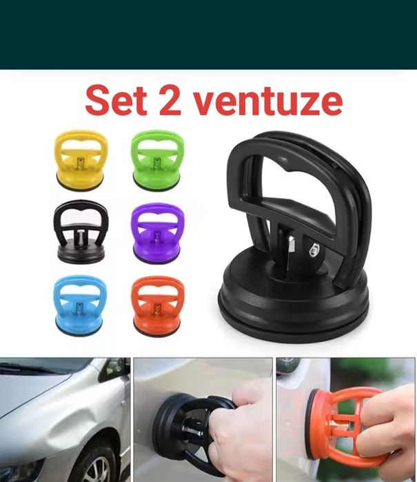 Set 2 ventuze îndreptare tabla ușă bară capota aripa , Ventuze