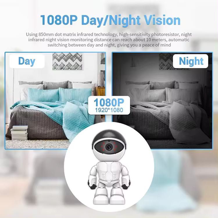 Camera robot de supraveghere video cu wifi