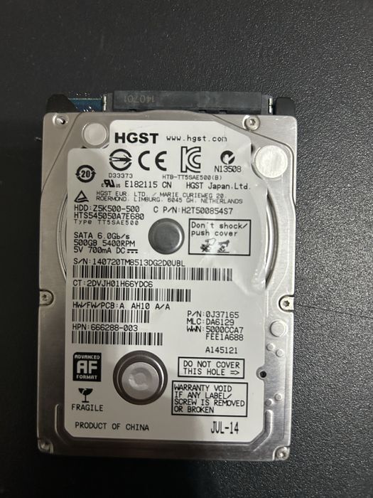 жесткий диск (HDD) для ноутбука