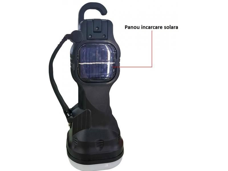 Lanterna cu Acumulator , Incarcare Solara - 220V WW-9980T