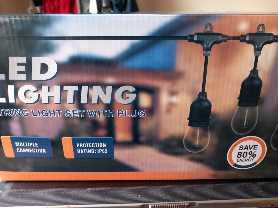 Bec ghirlanda cu led, pentru terase