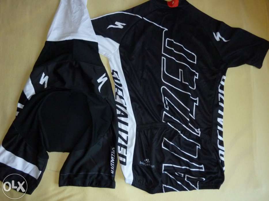 echipament ciclism specialized negru set pantaloni tricou